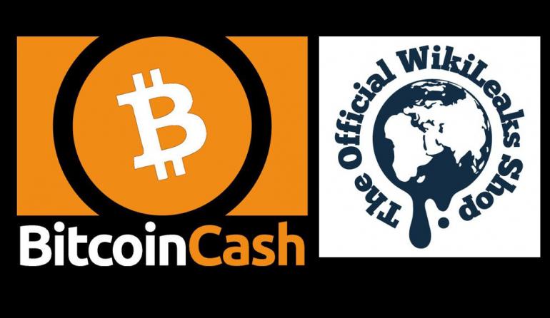 Wikileaks Shop Accepts Bitcoin Cash